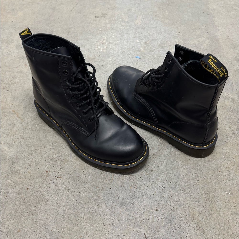 Dr. Martens Black Leather Boots